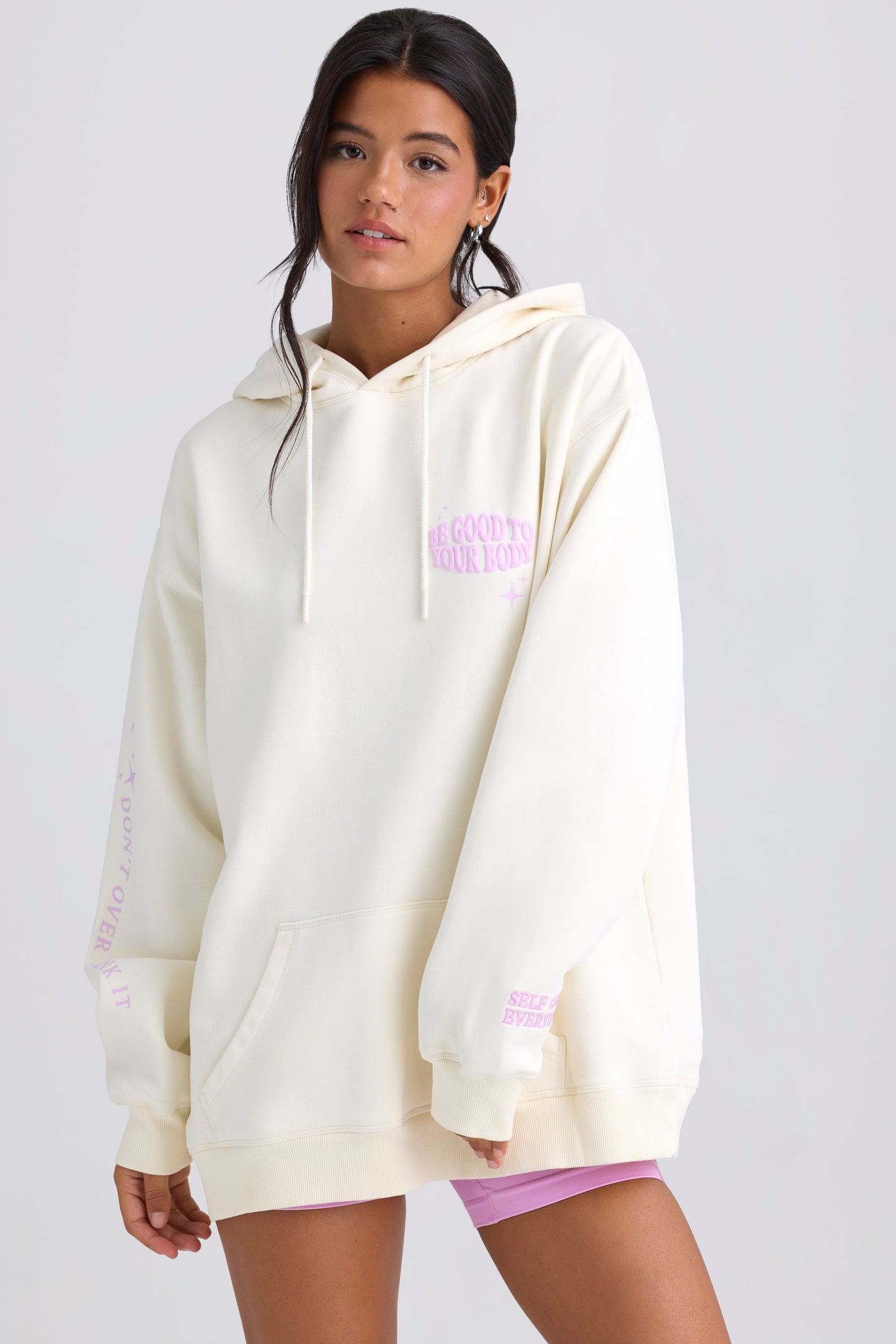 Oversized Hoodie in Egg Shell