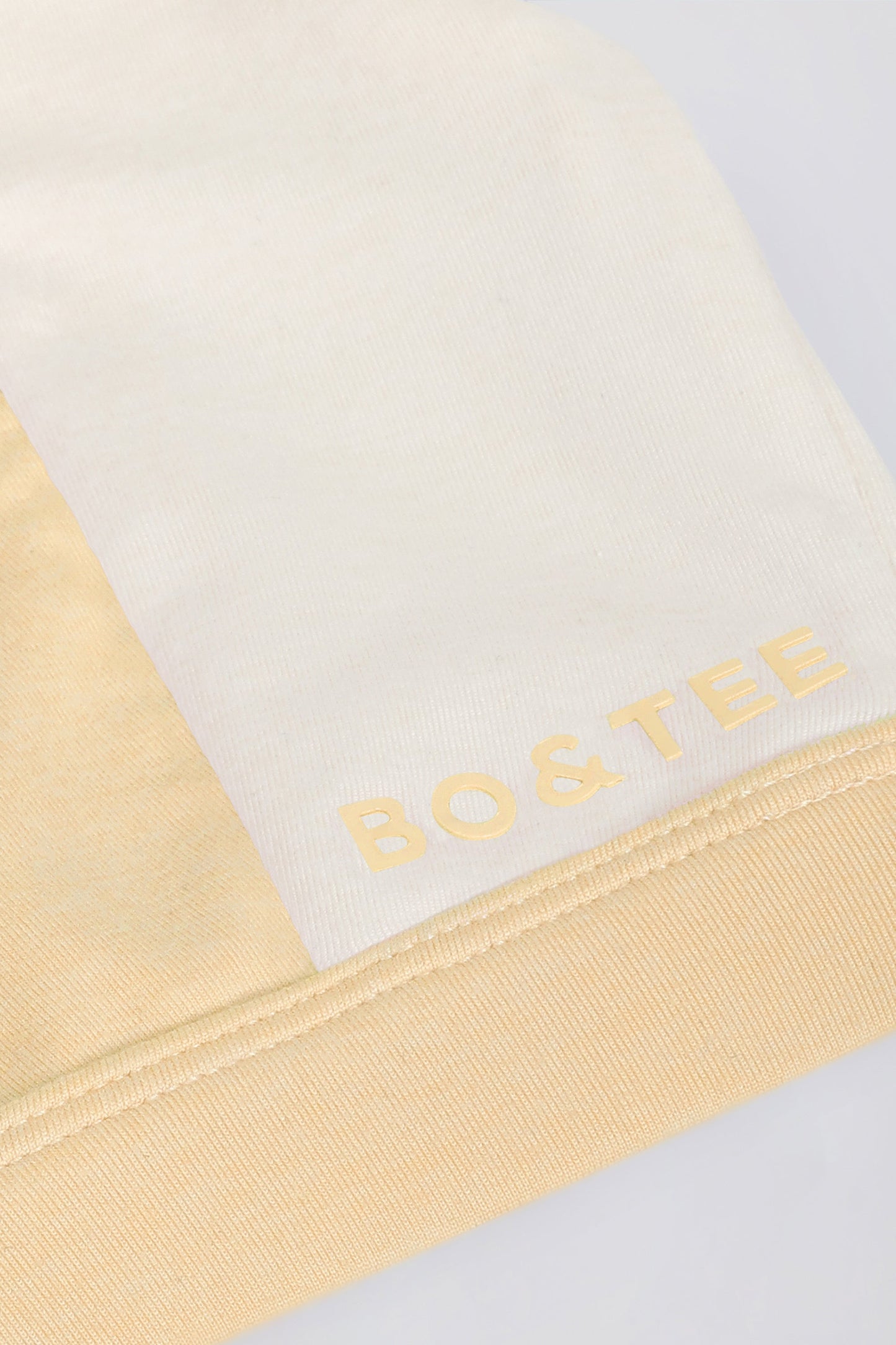 Contrast Sports Bra in Lemon Marl