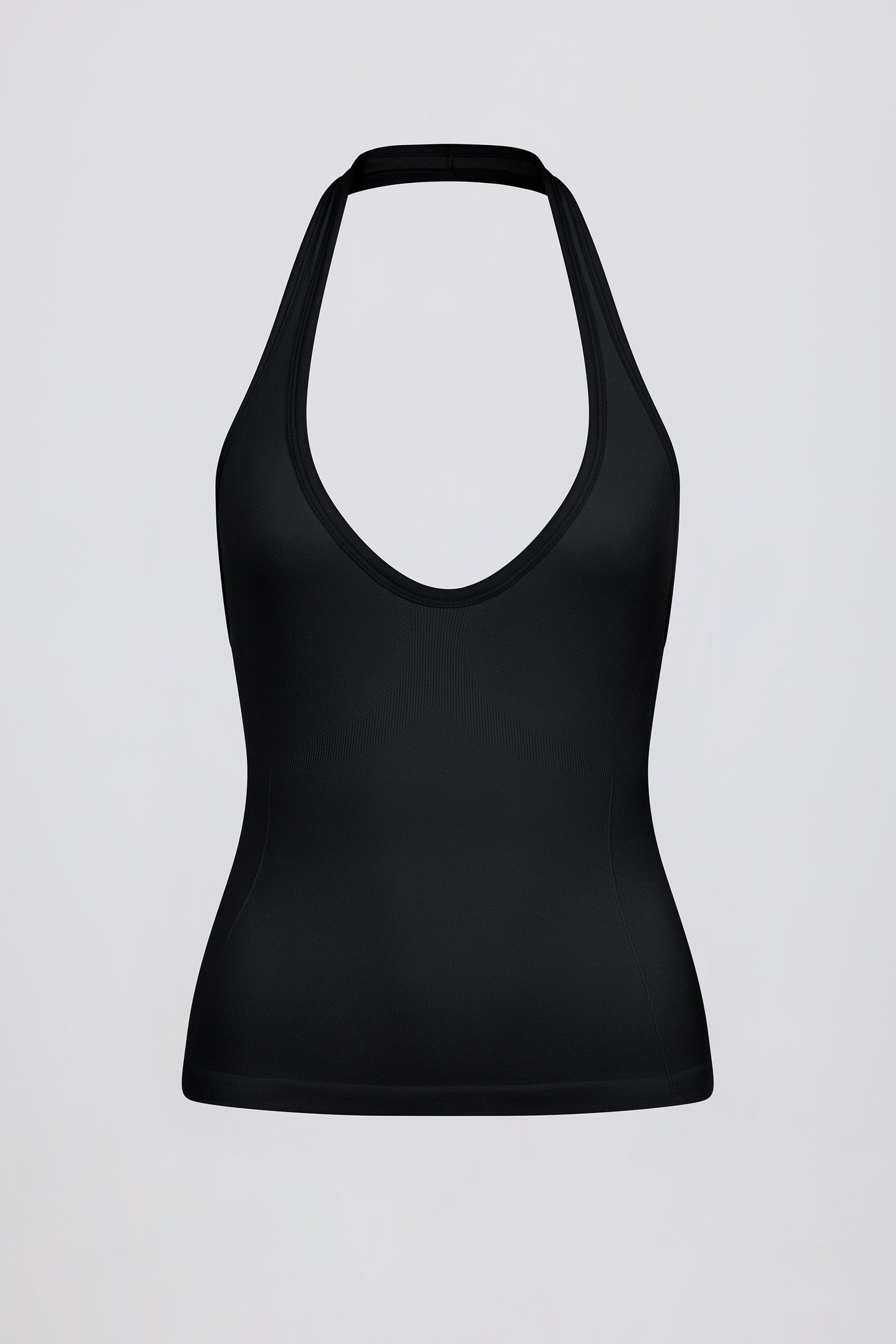 Define Luxe Halterneck Tank Top in Black