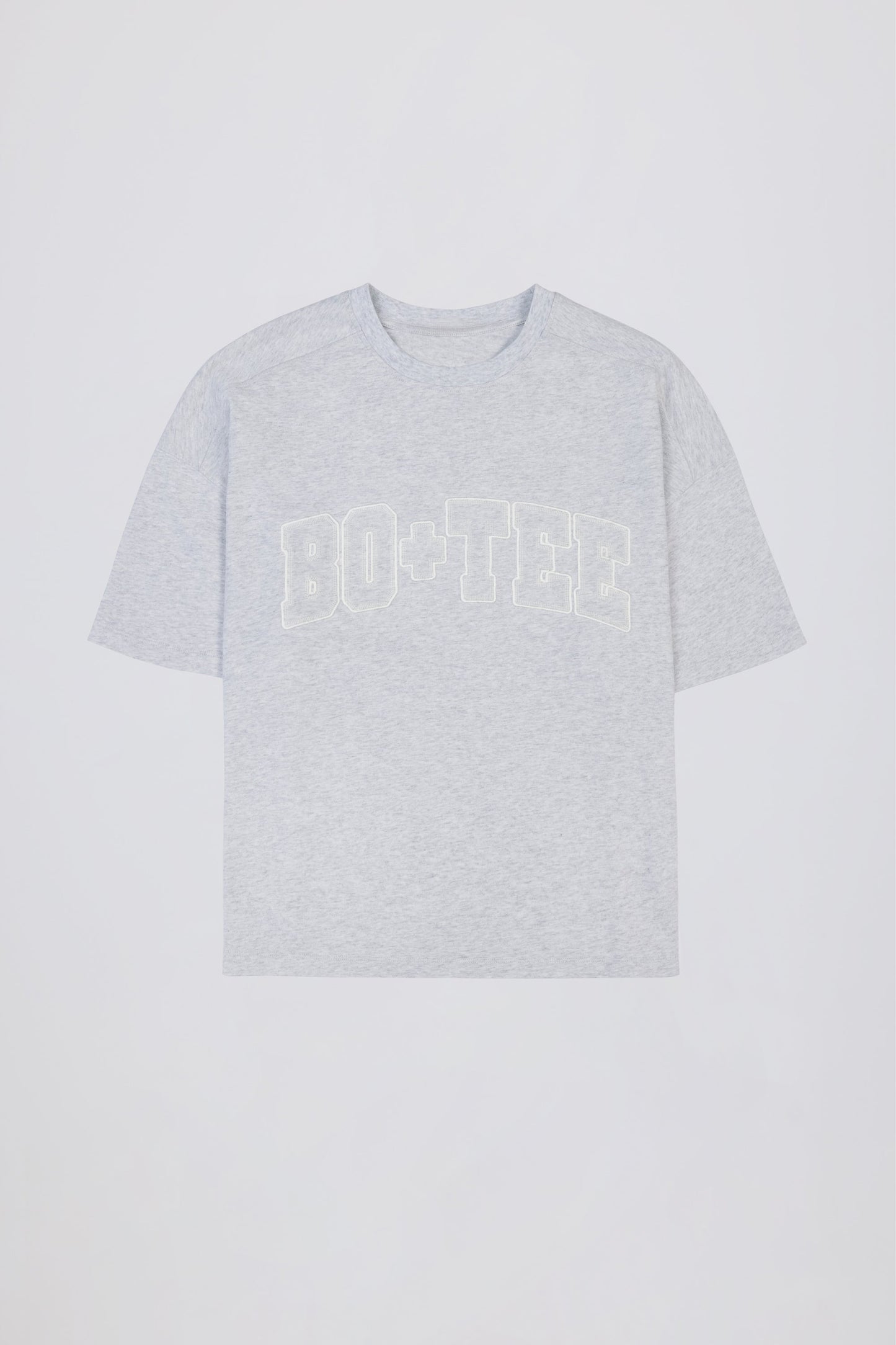 Oversized Cotton-Jersey T-Shirt in Grey Marl