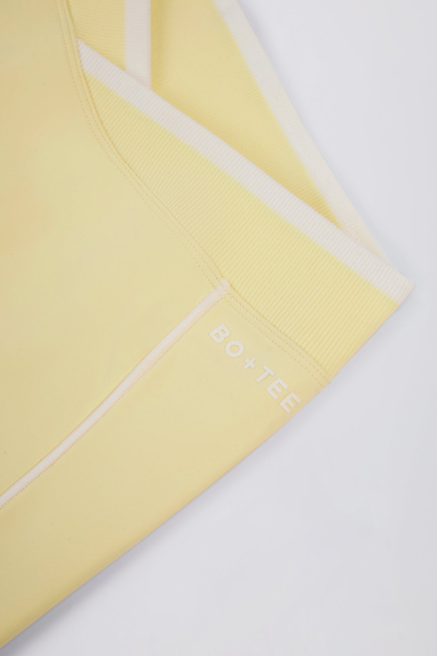 Soft Active Wrapover Contrast Mini Shorts in Soft Yellow