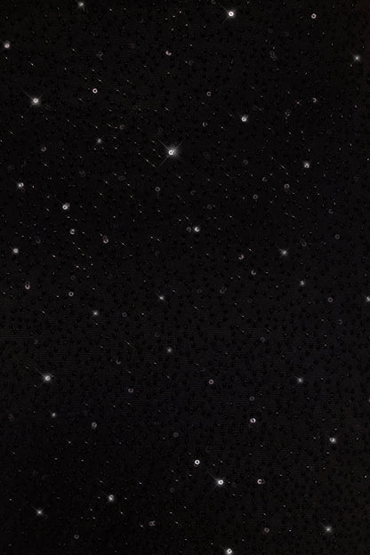 Embellished Side Split Maxi Skirt in Black