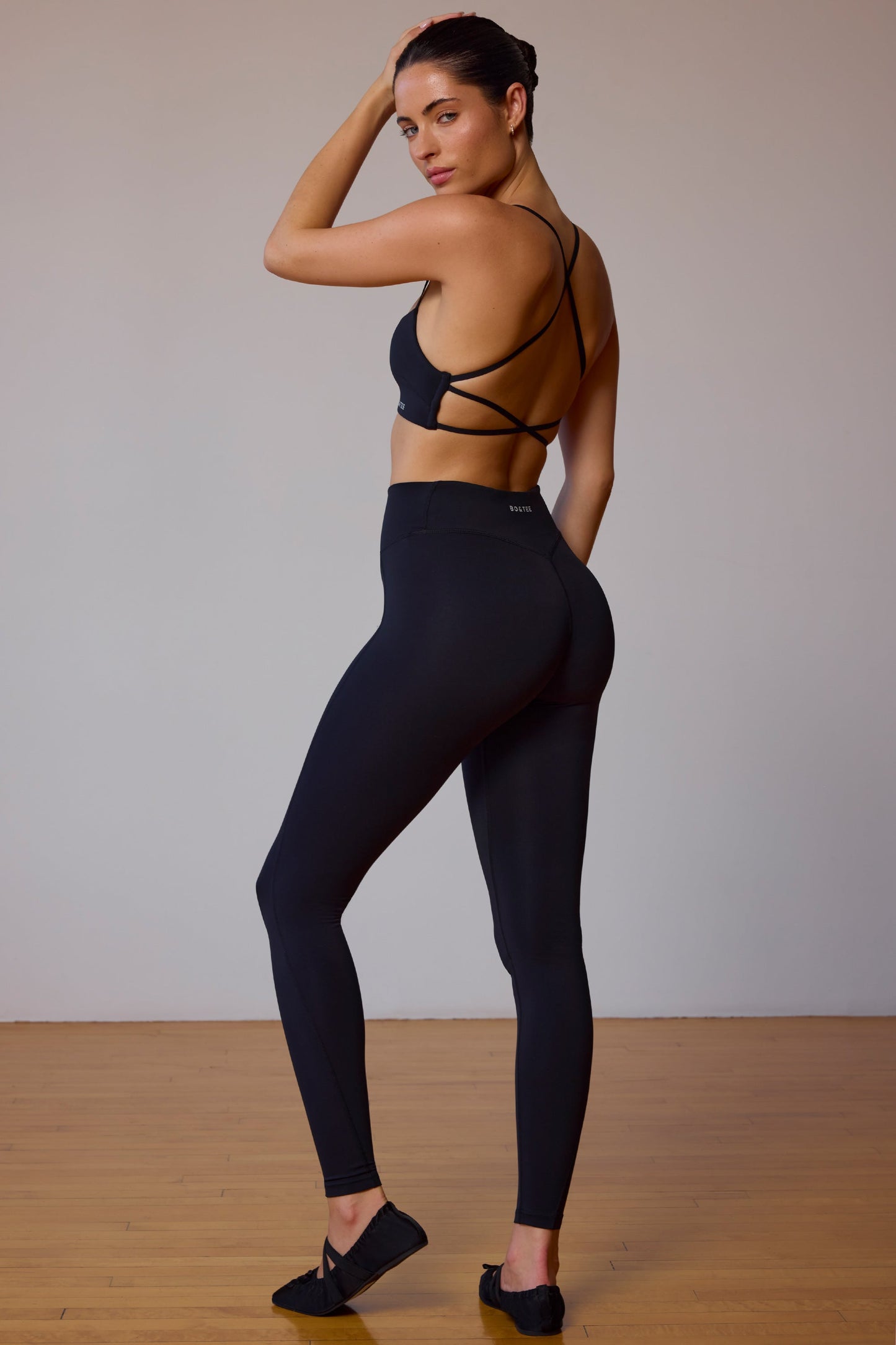 High-Waist Leggings in Black