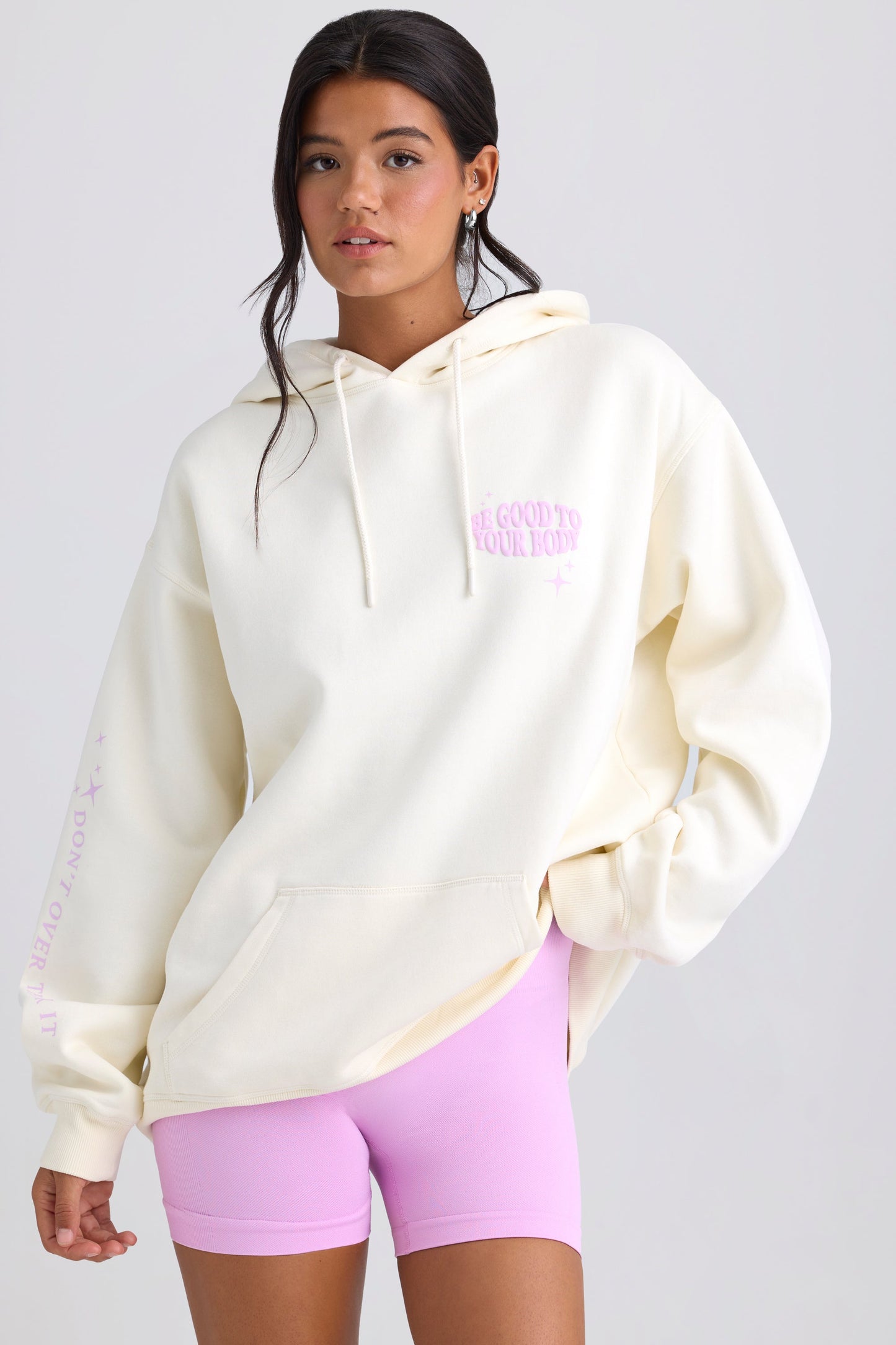 Oversized Hoodie in Egg Shell