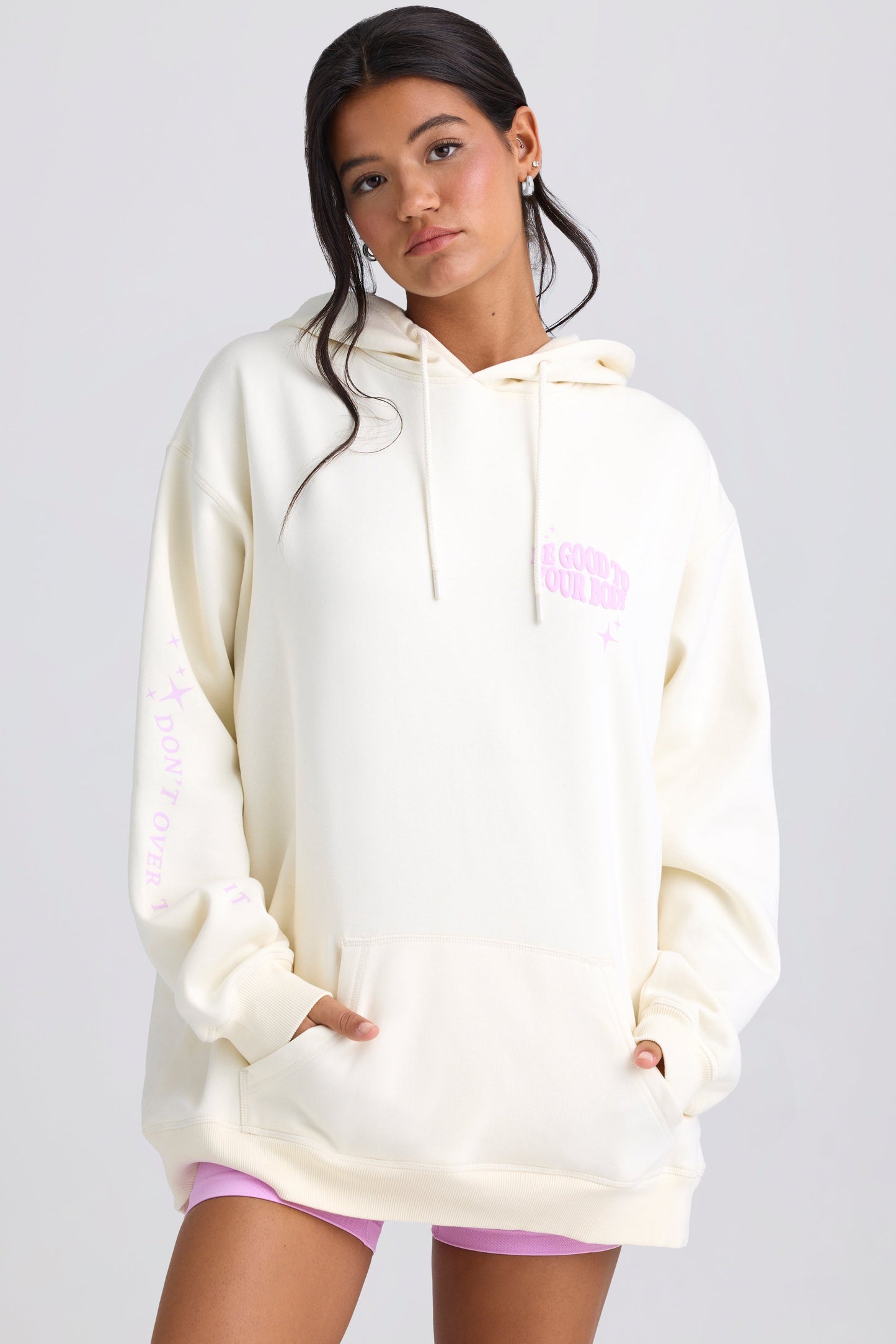 Oversized Hoodie in Egg Shell