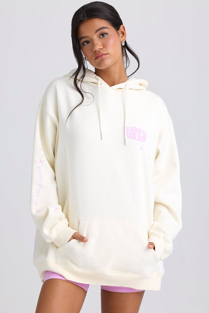 Oversized Hoodie in Egg Shell