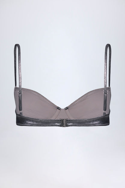 Underwired Bikini Top in Silver