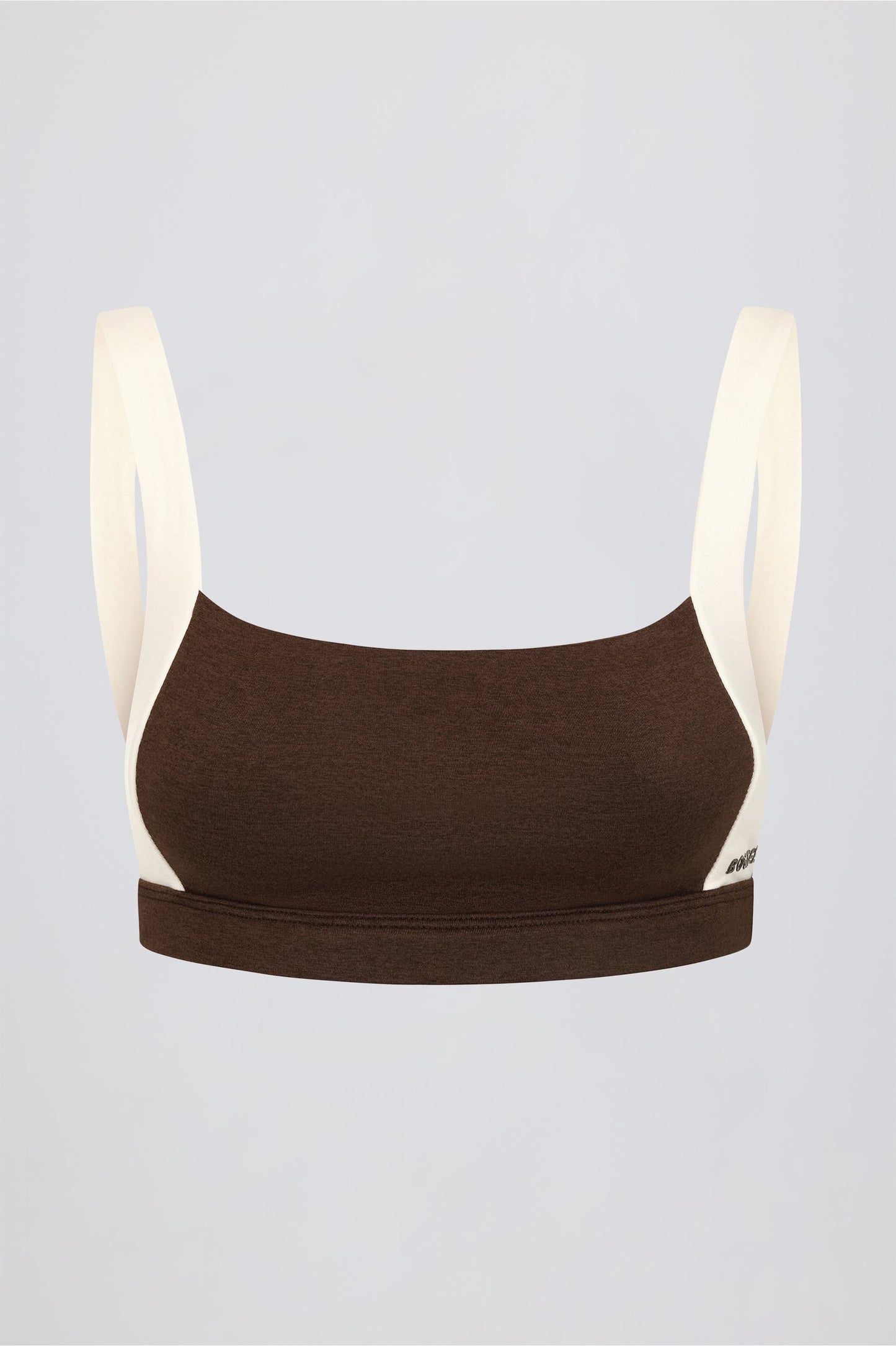 Contrast Sports Bra in Pecan Marl