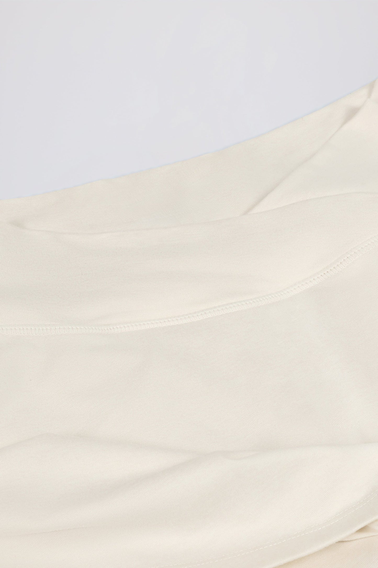 Crossover Mini Skort in Ivory Marl