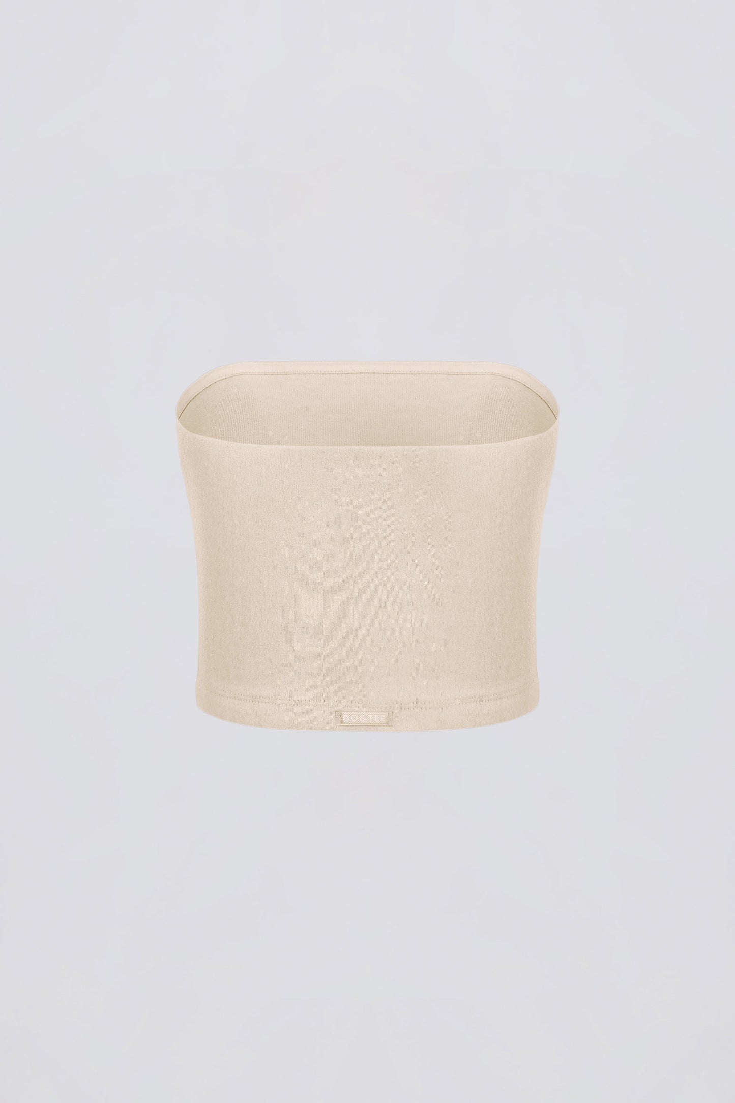 Brushed Jersey Bandeau Top in Ecru