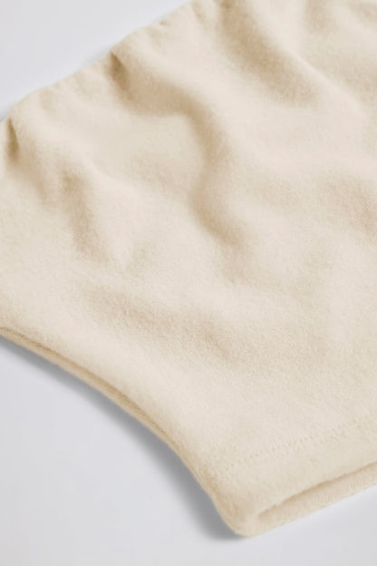 Brushed Jersey Bandeau Top in Ecru