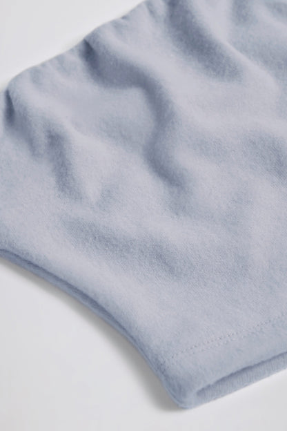 Brushed Jersey Bandeau Top in Soft Blue