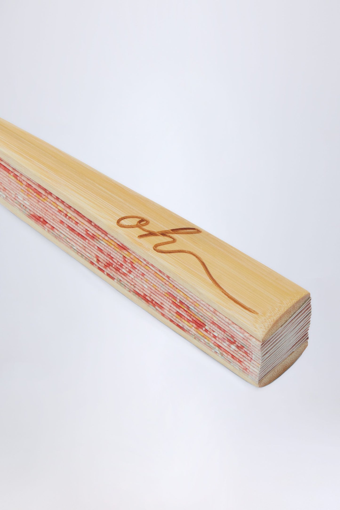 Folding Hand Fan in Pink Coral Artisan