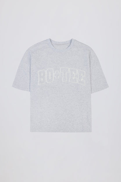 Oversized Cotton-Jersey T-Shirt in Grey Marl