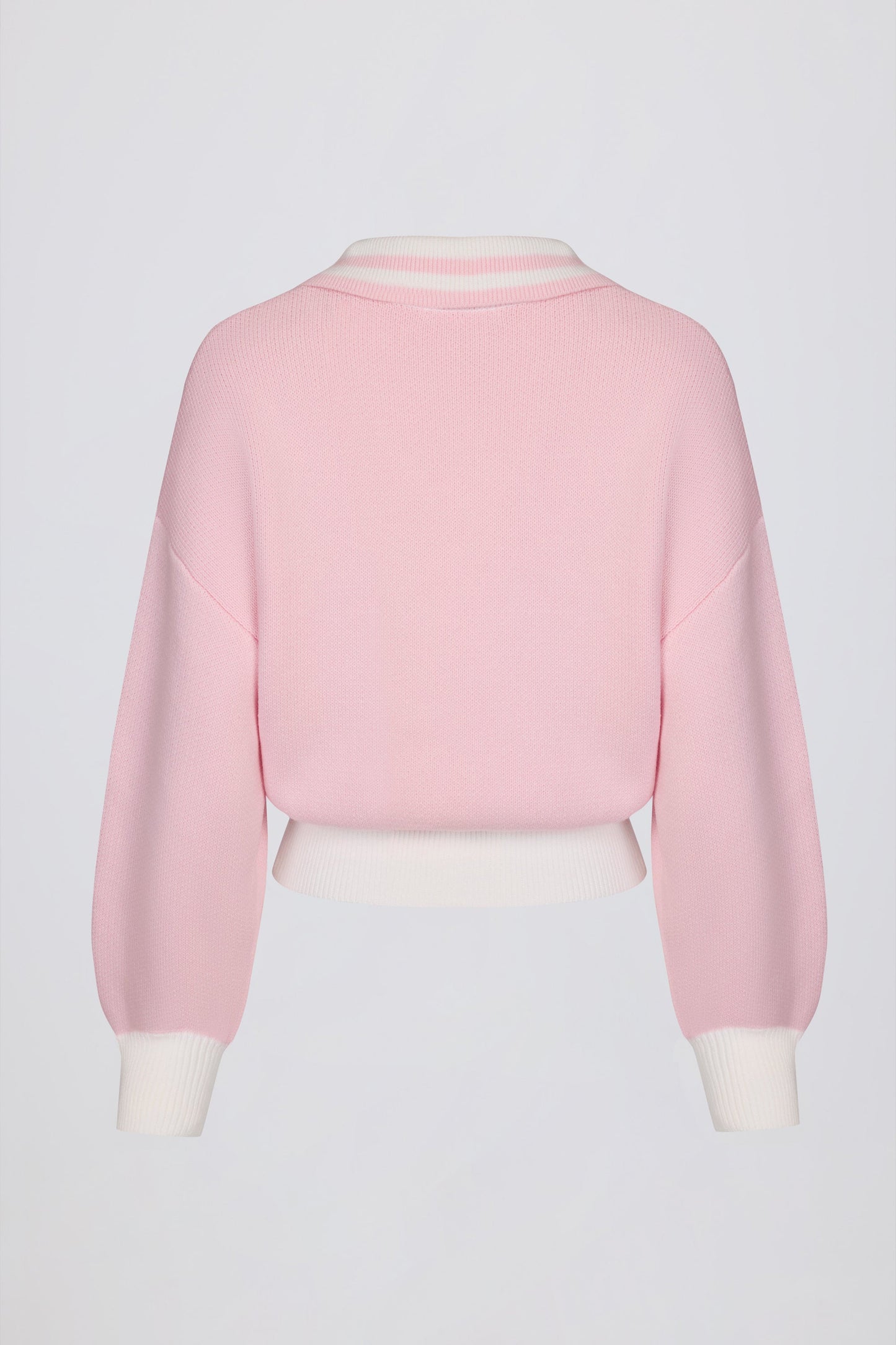 Oversized Knit Jumper in Powder Pink