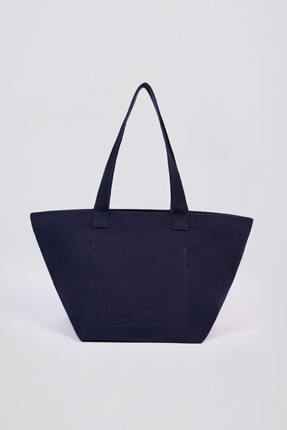 Oversized Tote Bag in Classic Navy