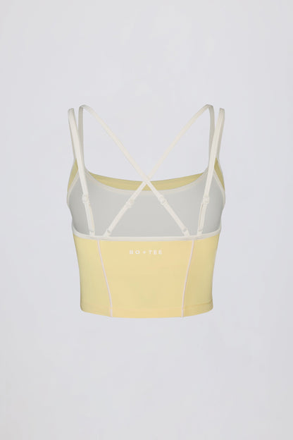 Soft Active Layered Tank Top in Soft Yellow