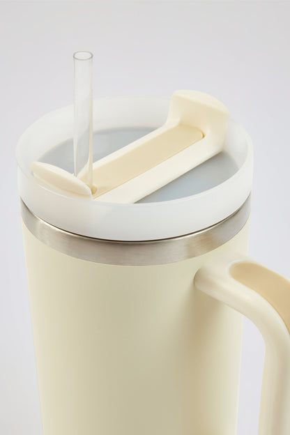 Stainless Steel Water Bottle in Cream