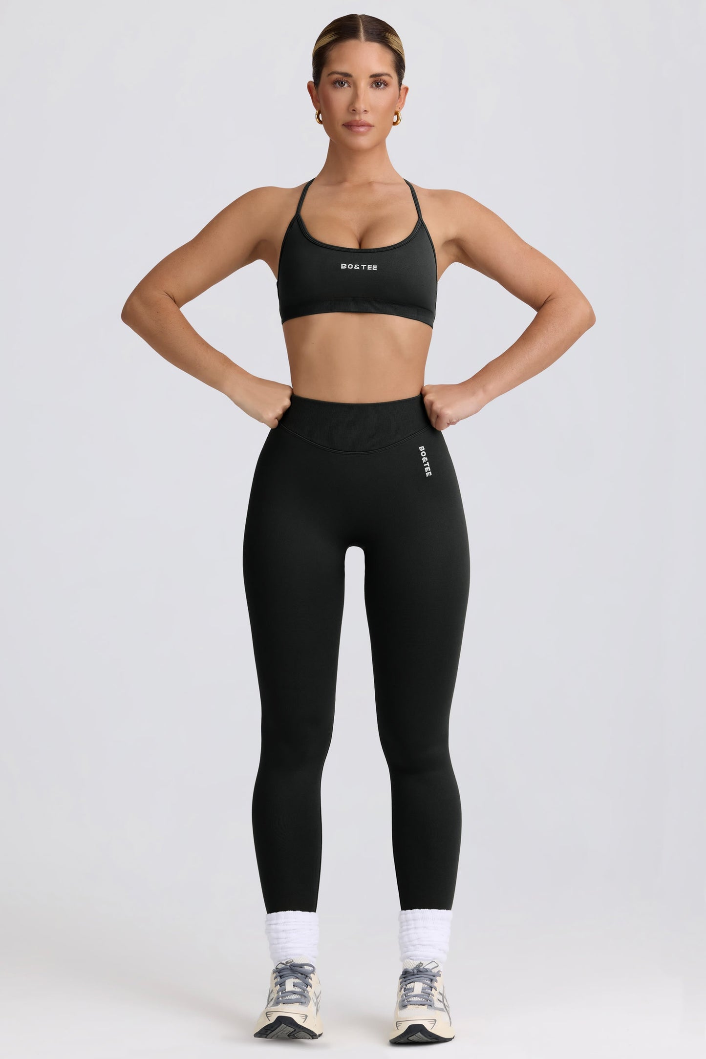 Super Sculpt Seamless Backless Sports Bra in Ash