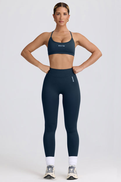 Super Sculpt Seamless Backless Sports Bra in Blue