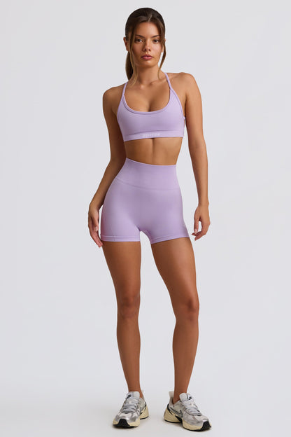 Super Sculpt Seamless Mini Shorts in Soft Lilac